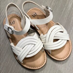 GAP Kids Cream Braided Sandals